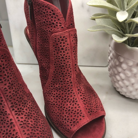 Vince Camuto Perforated Peep-toe Boot - Picture 3 of 8